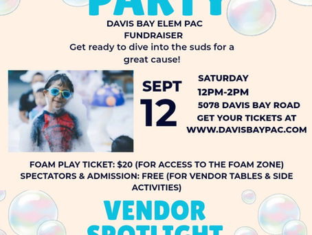 We're throwing a FOAM PARTY and you're invited!