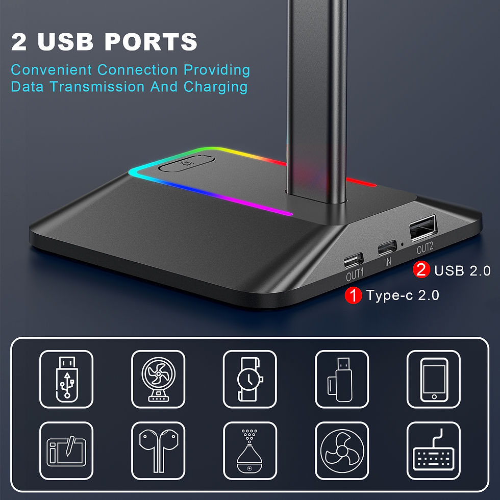 Thumbnail: GlowDock™ RGB Headset Stand