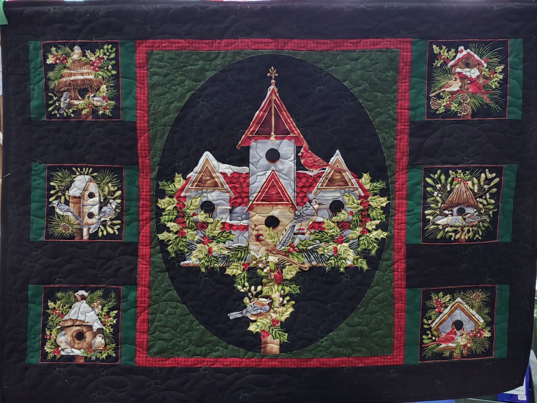 Birdhouse wall hanging 30" x 40"