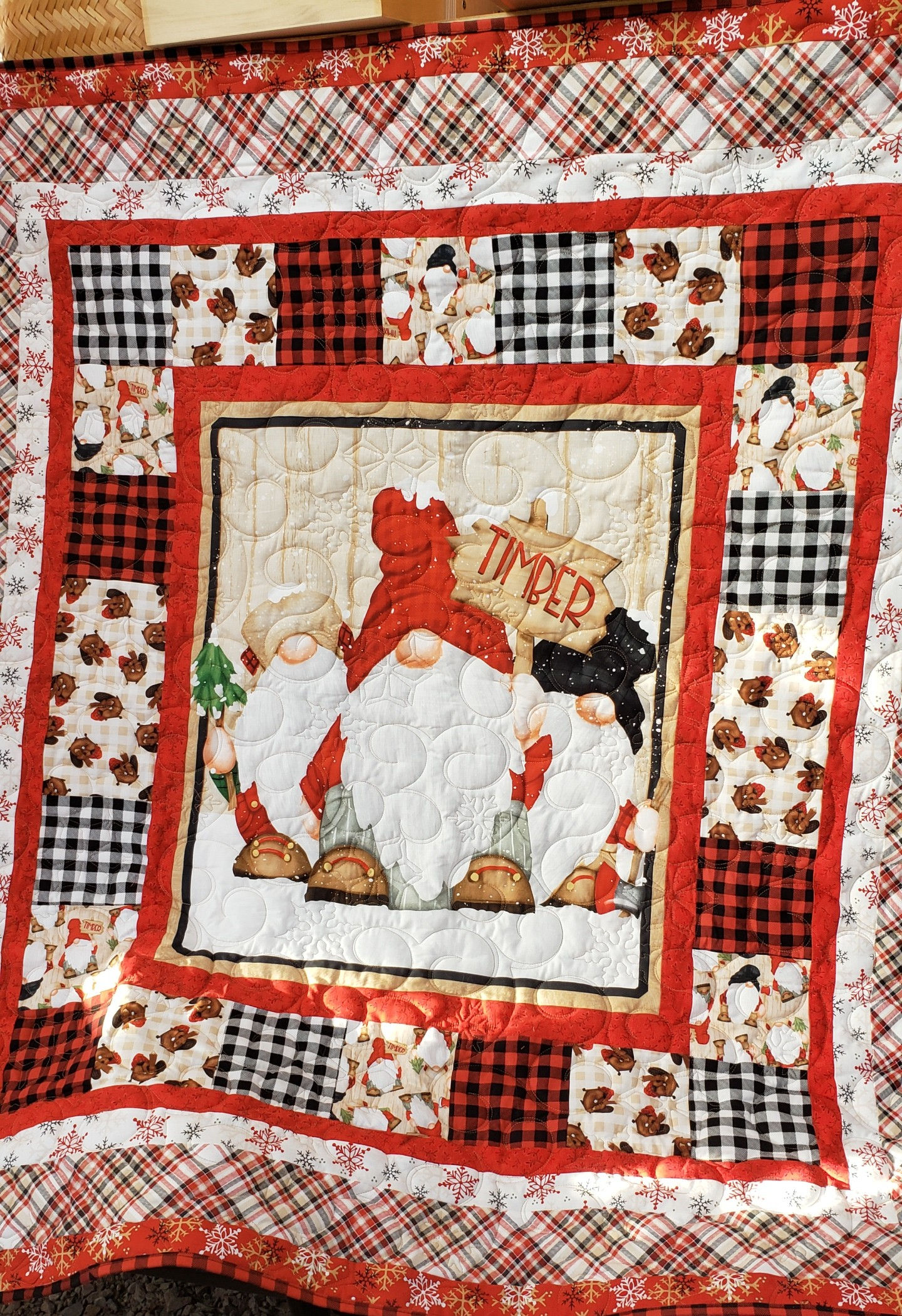 Timber Gnome 48 x 53 all cotton