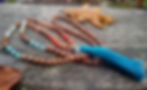 Sandalwood mala (prayer beads) with coloured crystal beads and a turquoise cotton tassel