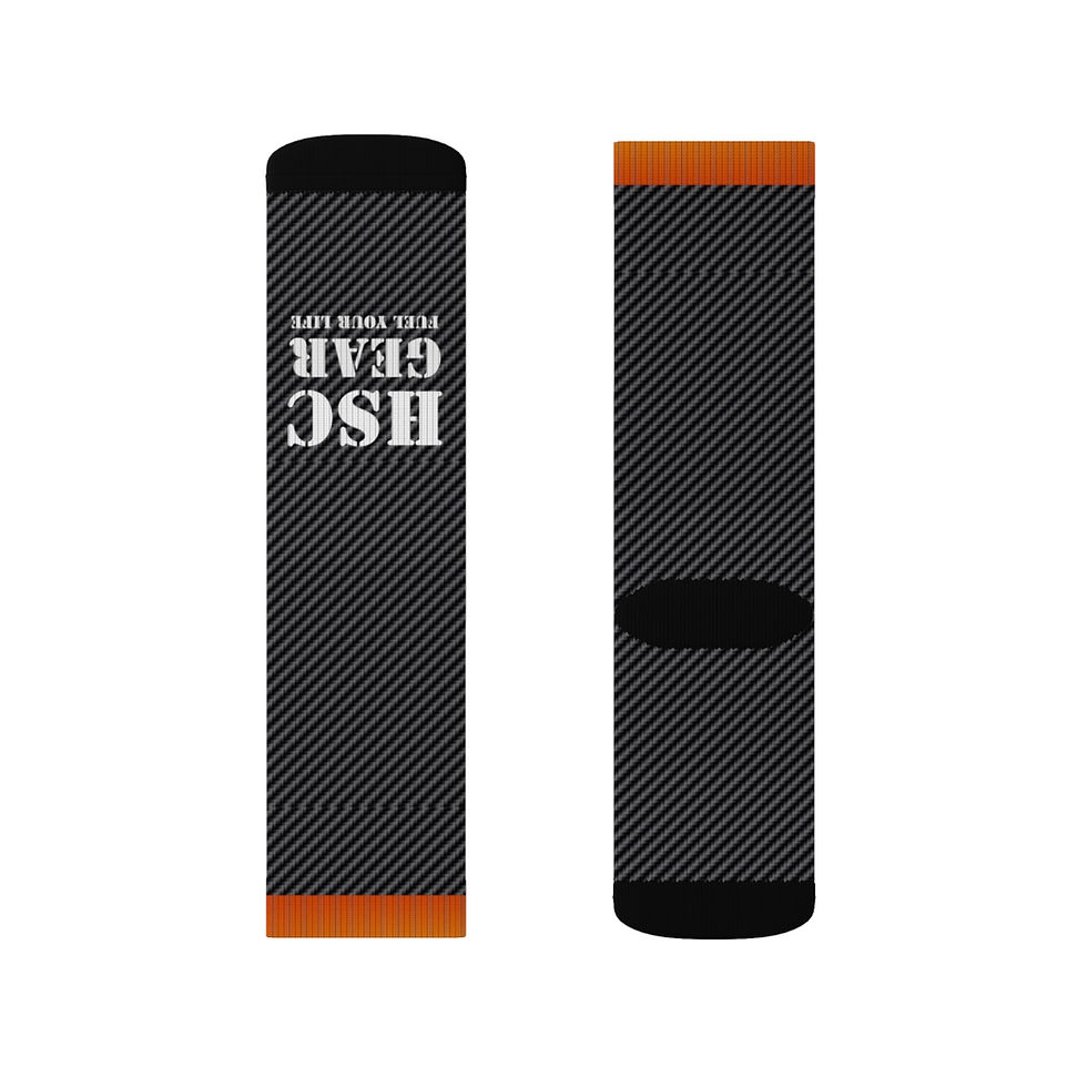 Thumbnail: HSC GEAR - Carbon Fiber/Orange - Crew Socks