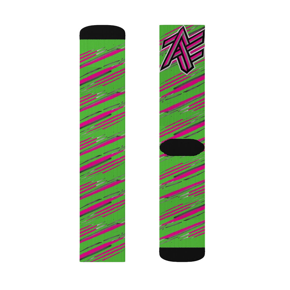 Thumbnail: HSC GEAR - Ashley Collection - AF Lime - Crew Socks
