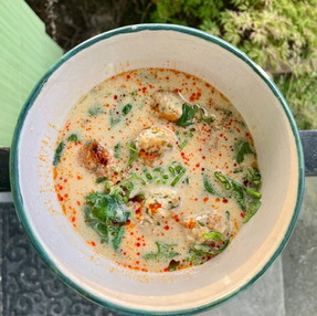 Thai Inspired Meatball Soup
