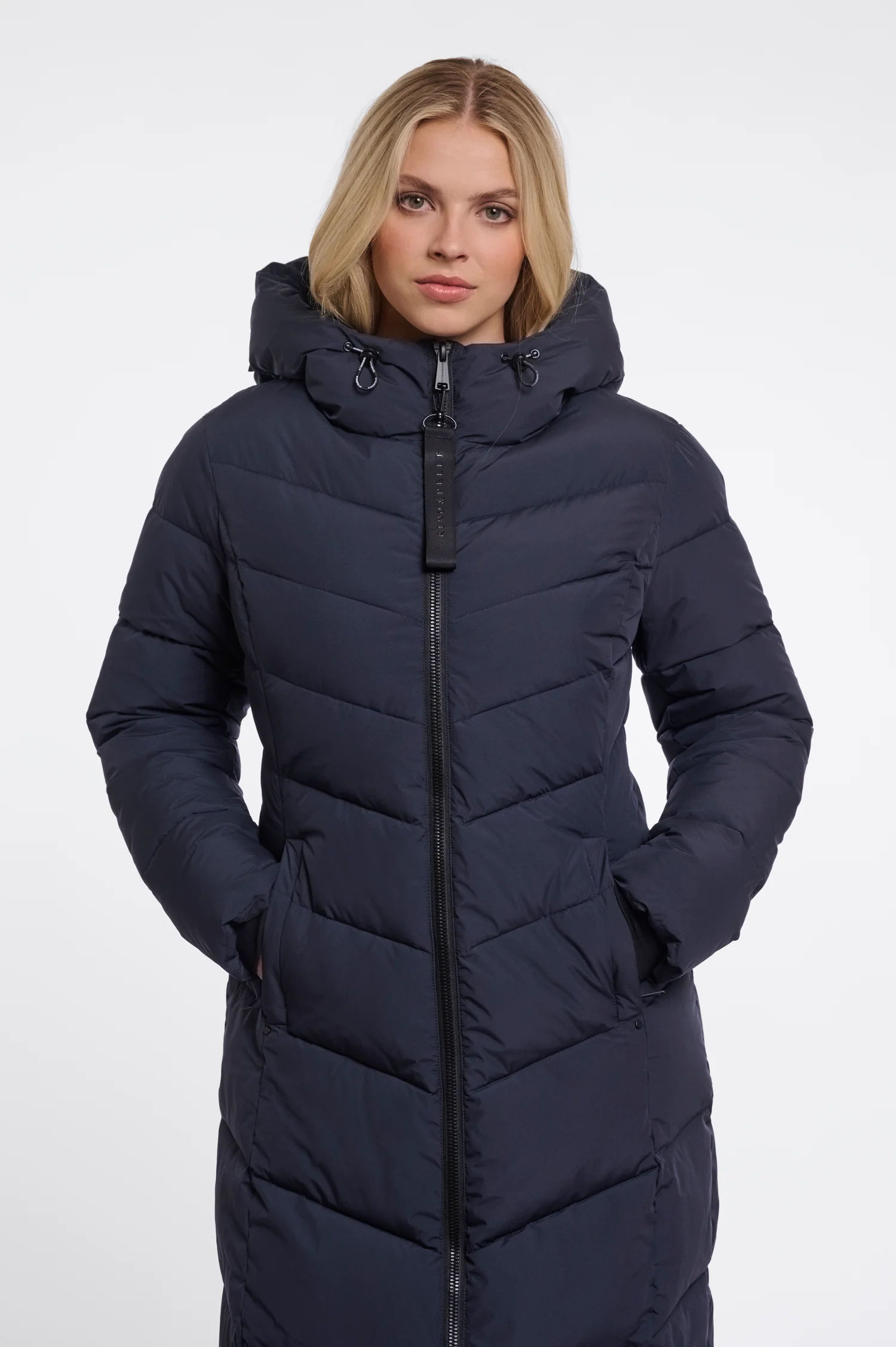 Rino & Pelle Black Zendaya Long Padded Coat