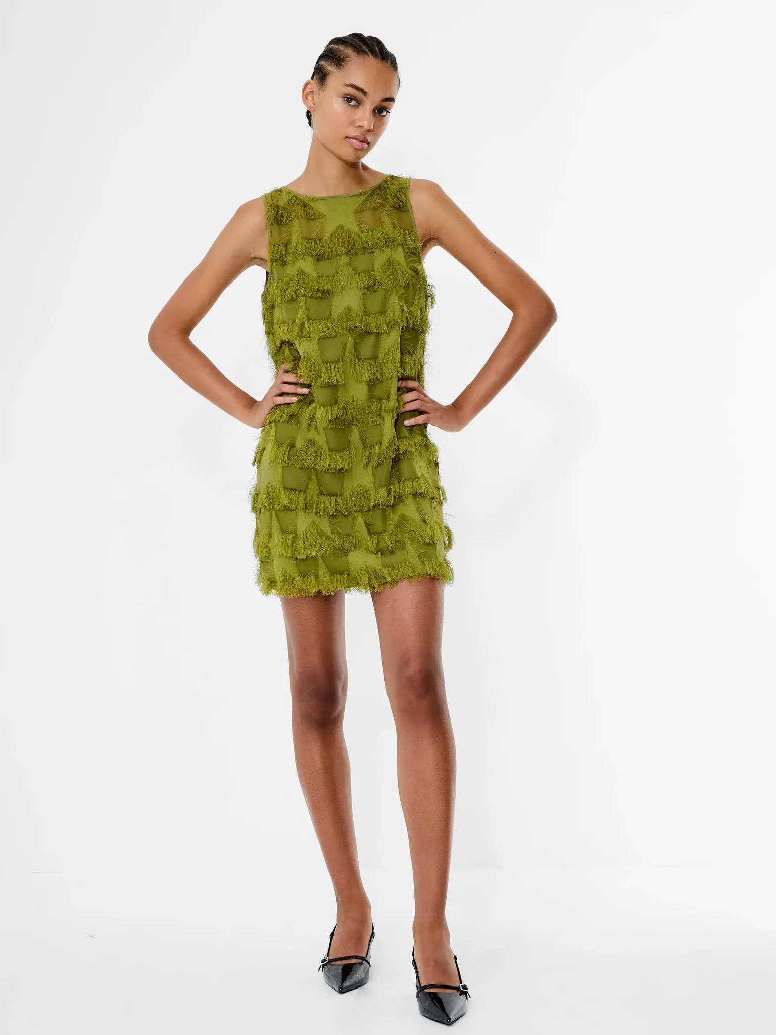 French Connection Miley Star Fringe Dress