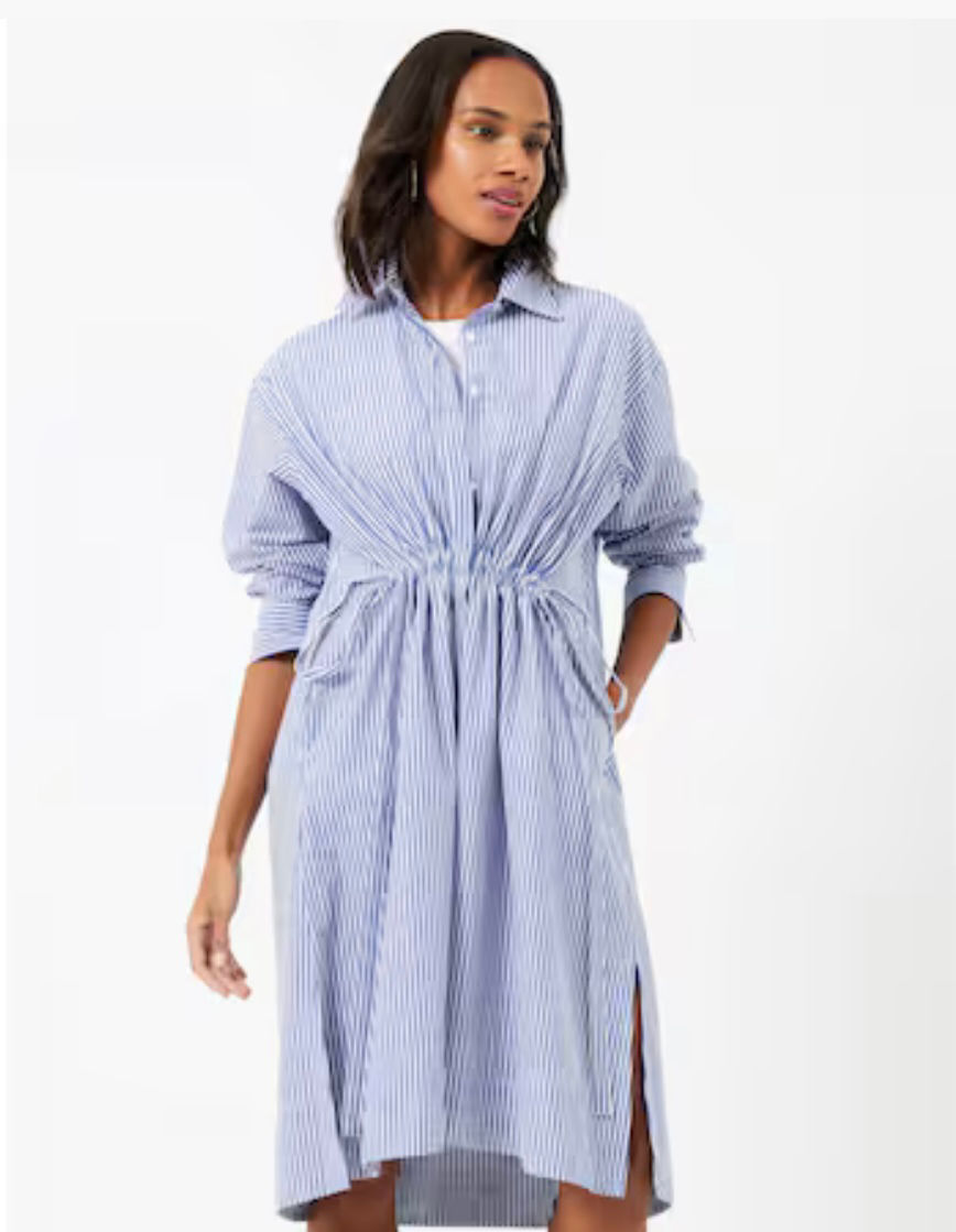 French Connection Rhodes Stripe Shirtdress