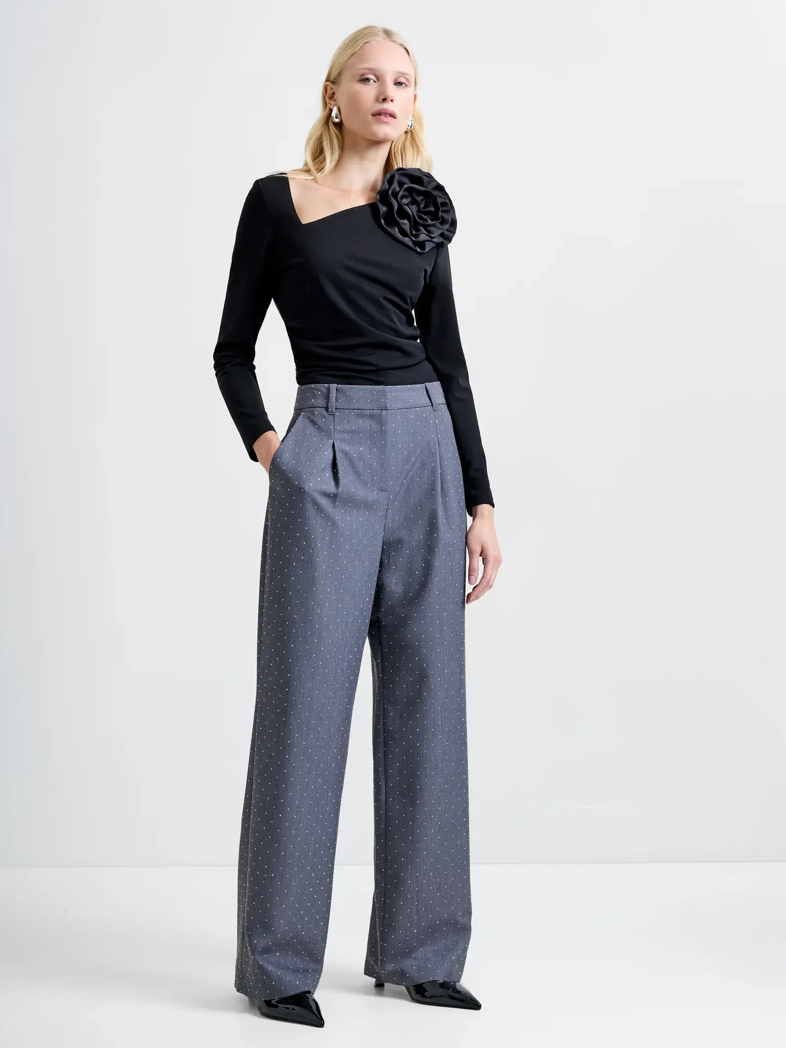 French Connection Sherry Diamontie Trousers