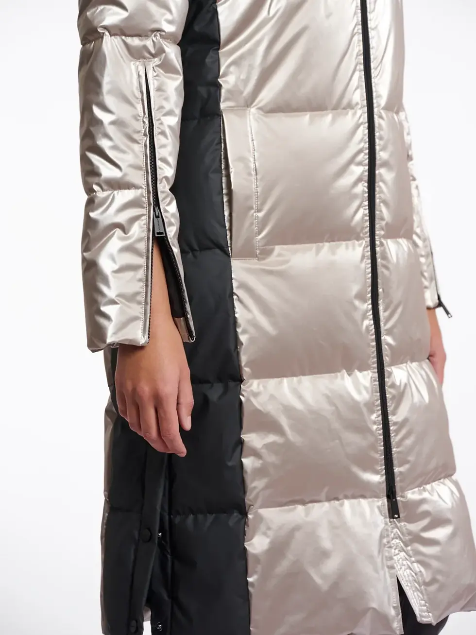 Thumbnail: Rino & Pelle Chiara Long Metallic Coat