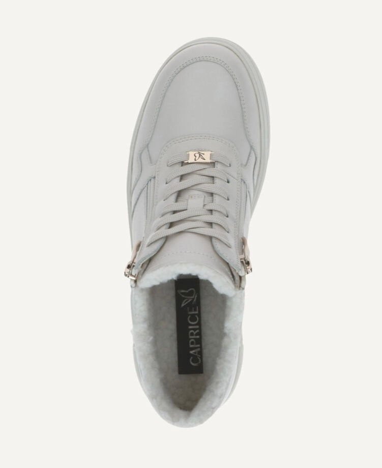 Thumbnail: Caprice  Cream Zip Detail Trainer Boot