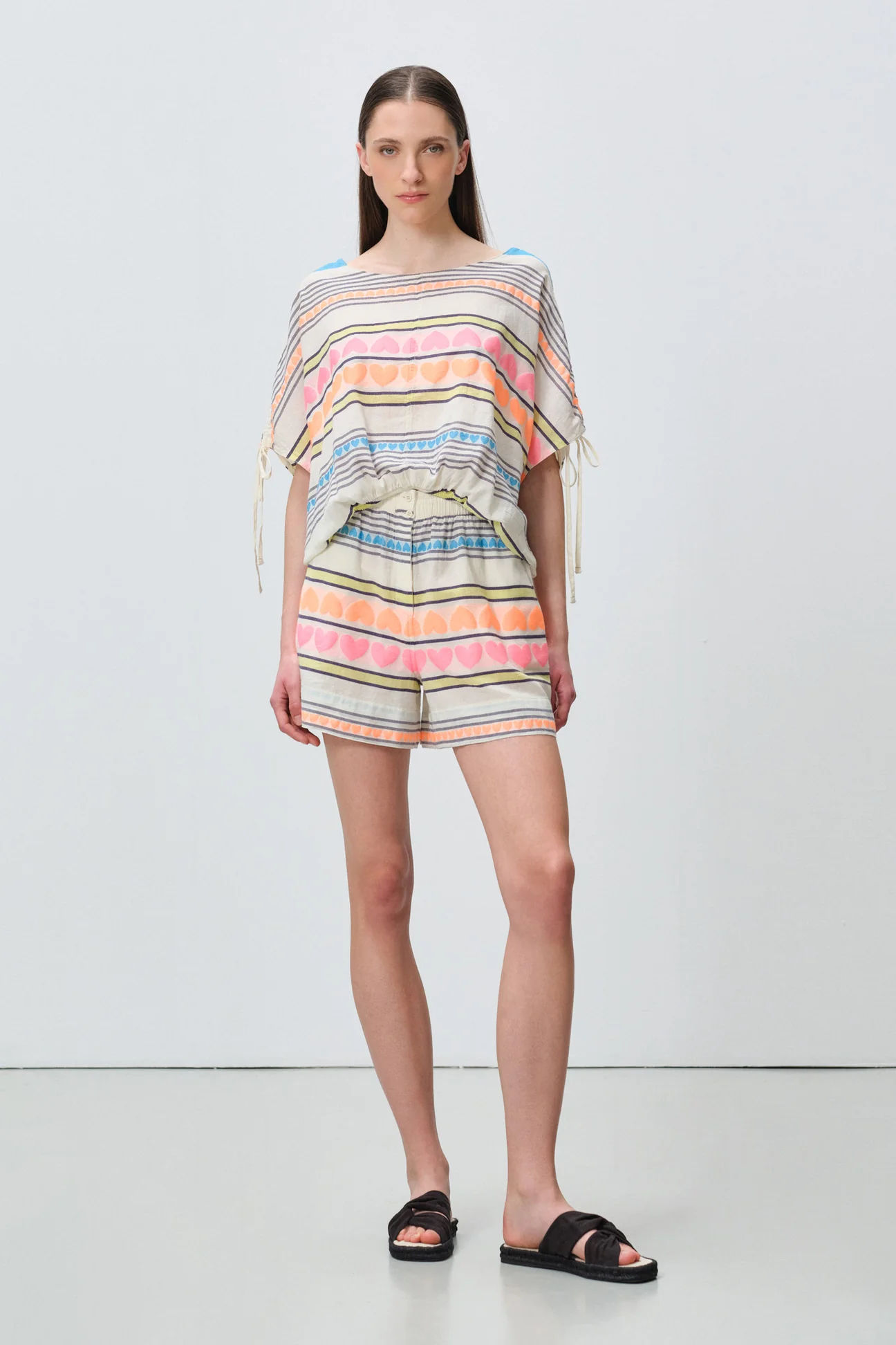 Devotion Twins Astra Heart Print Top