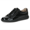 Thumbnail: Caprice Patent Leather Trainer with Leopard Detail