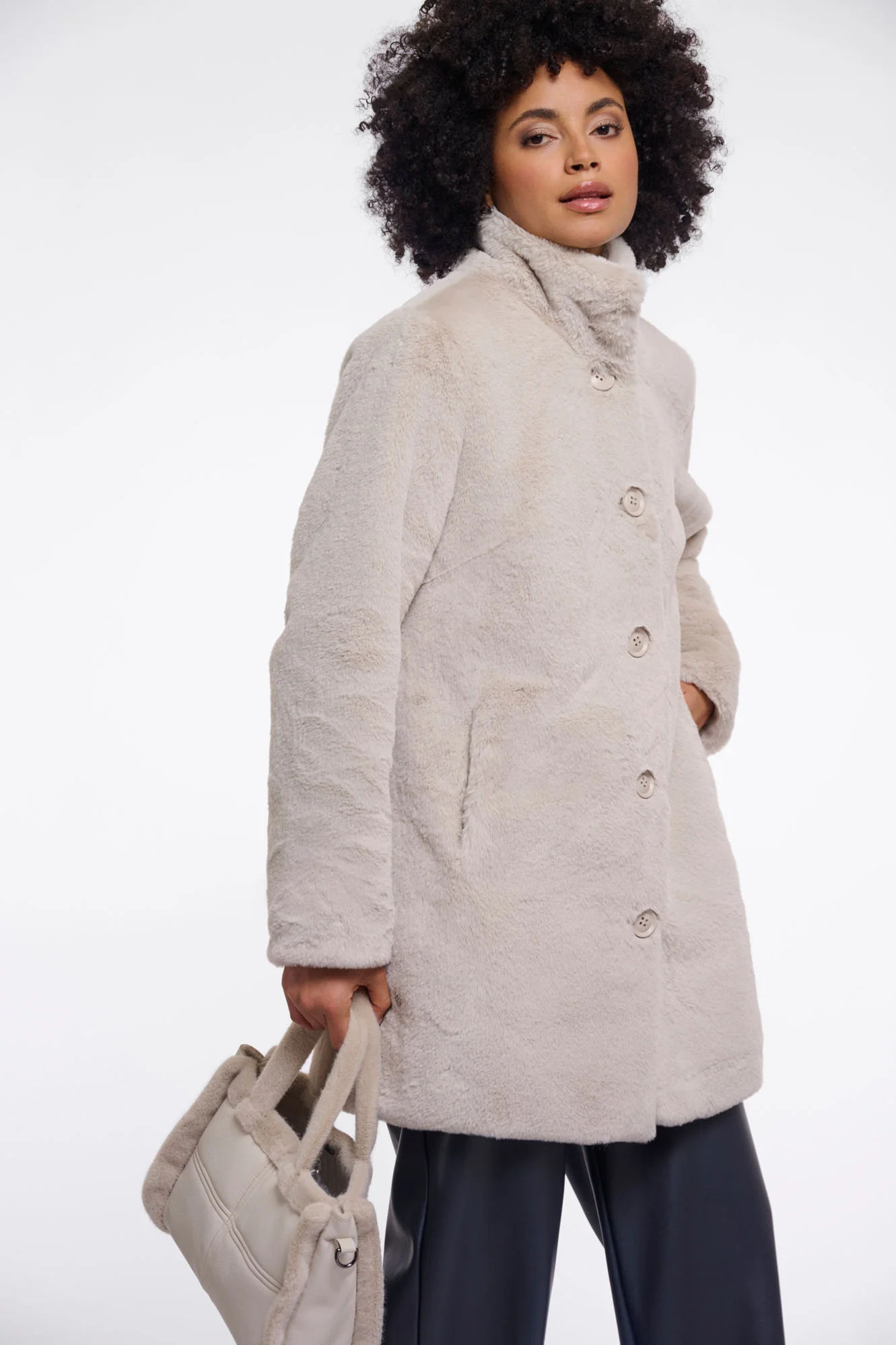 Rino & Pelle Nonna Birch Faux Fur Jacket