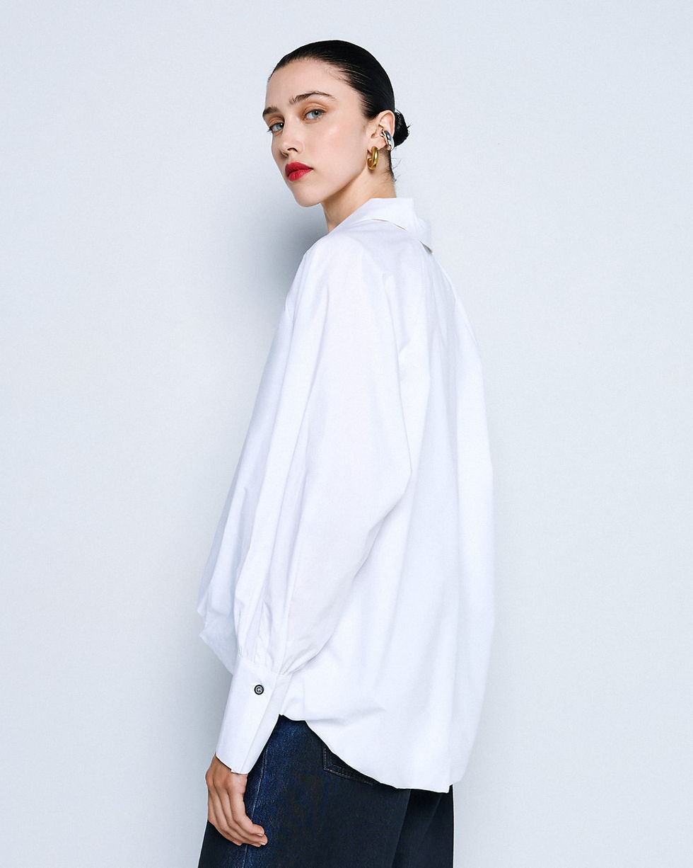 Thumbnail: Access Fashion Blouse with Collar & Zip