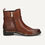 Thumbnail: Caprice Cognac Leather Boot with Gold Buckle Detail