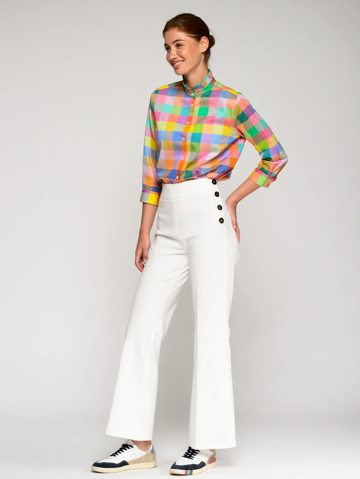 Vilagallo Star Button Sailor Trouser