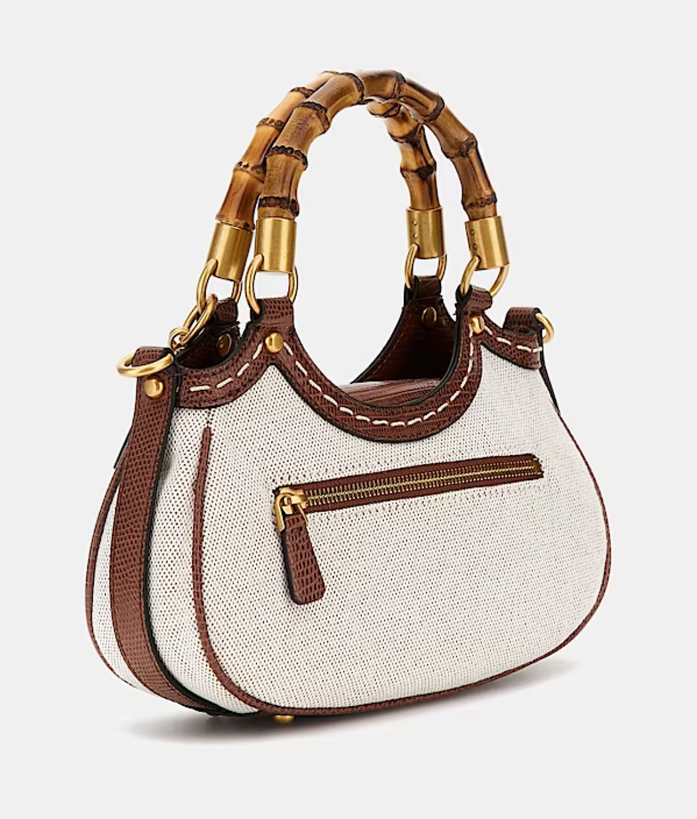Thumbnail: Guess Zabry bamboo handbag