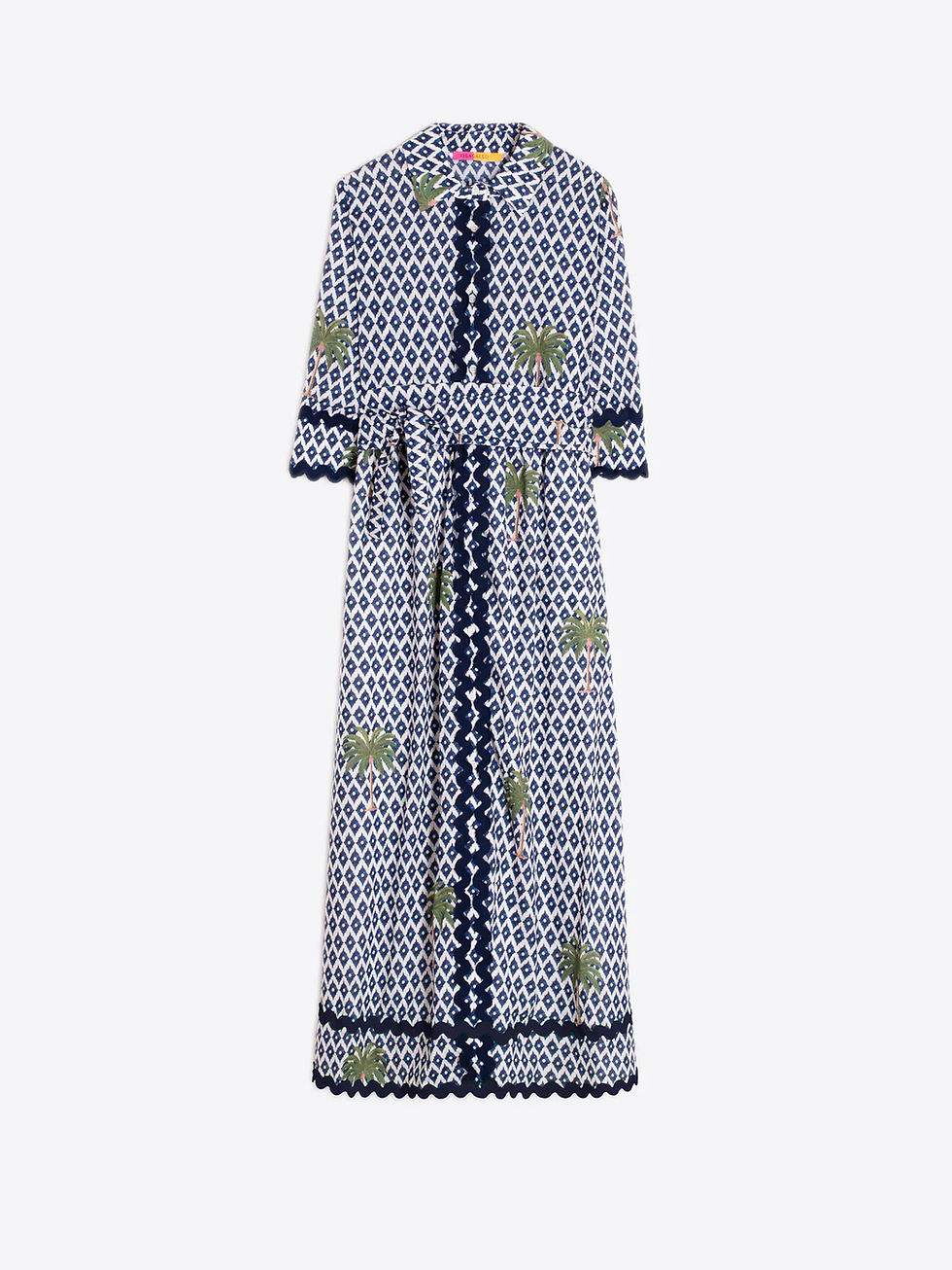 Thumbnail: Vilagallo IKat Palm Print Shirtdress