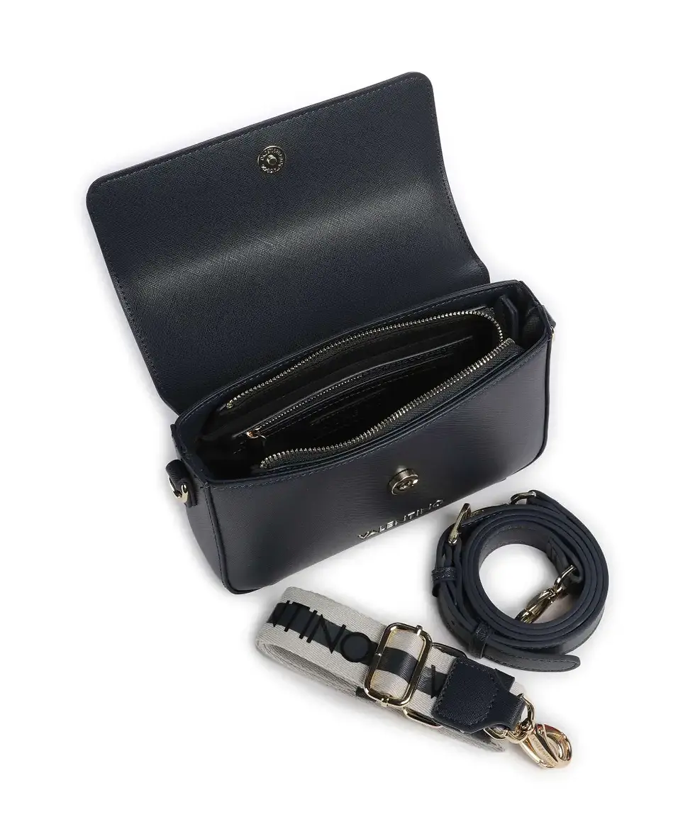Thumbnail: Valentino Zero Re Blue Notte Flapover Bag