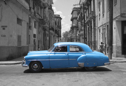 BLUE CAR B&W