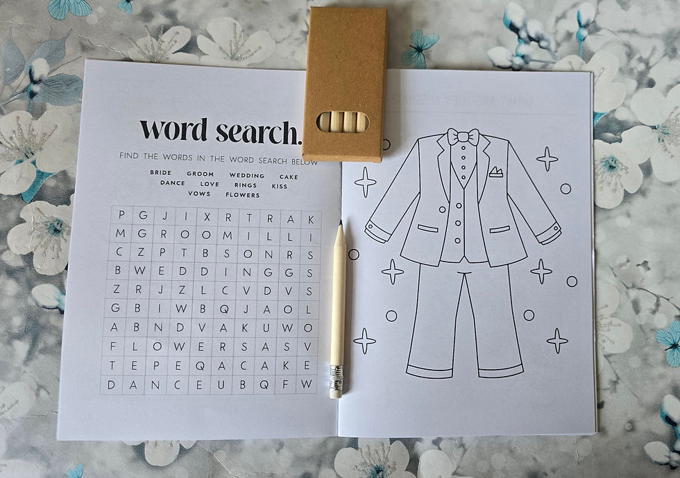 Thumbnail: personalized wedding activity books