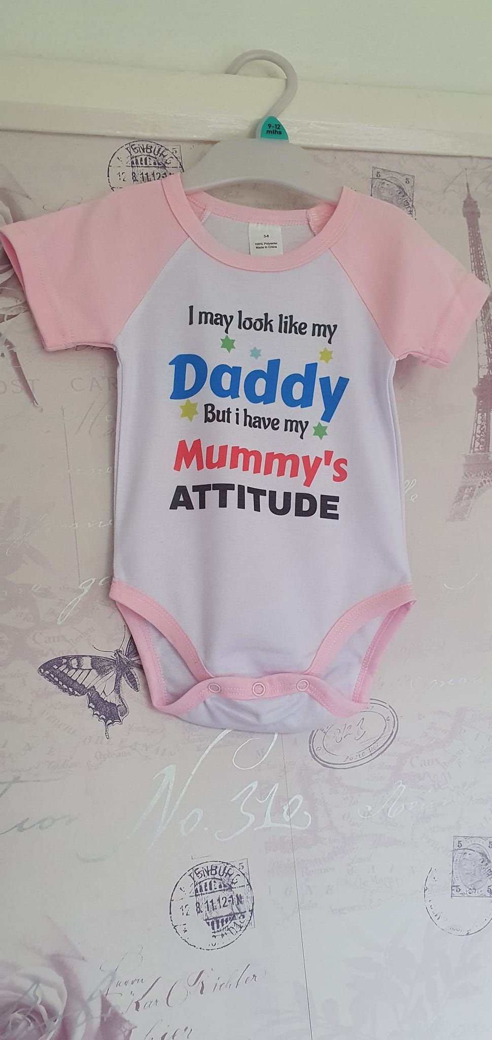 Thumbnail: funny Mummy's Attitude baby vest