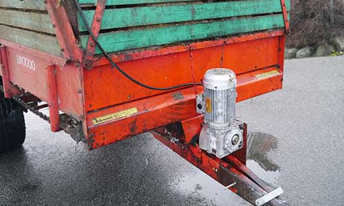 Snekkemotor til avlesservogn