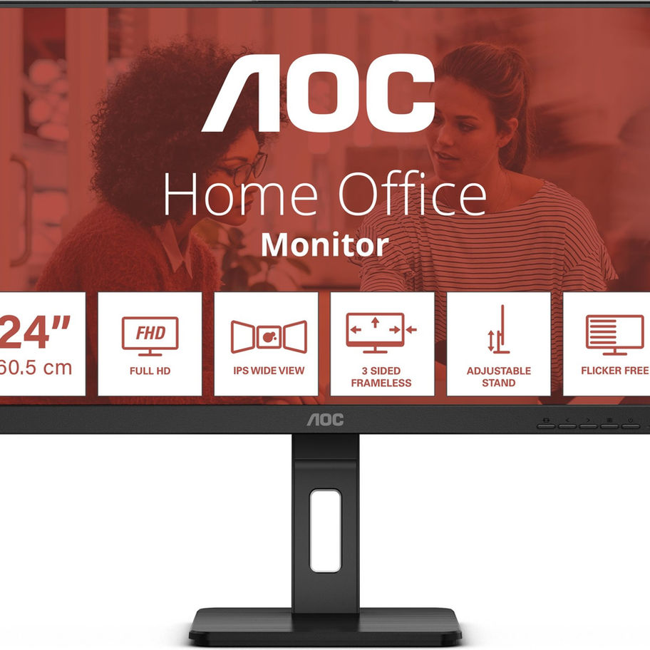 AOC 24E3QAF | 24" FHD IPS 75 Hz skjerm | Kjøp hos Datahjelpen.IT