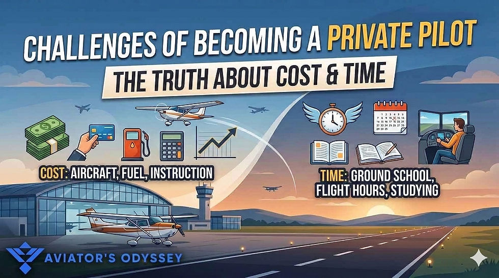 Challenges of Becoming a Private Pilot: The Truth About Cost & Time