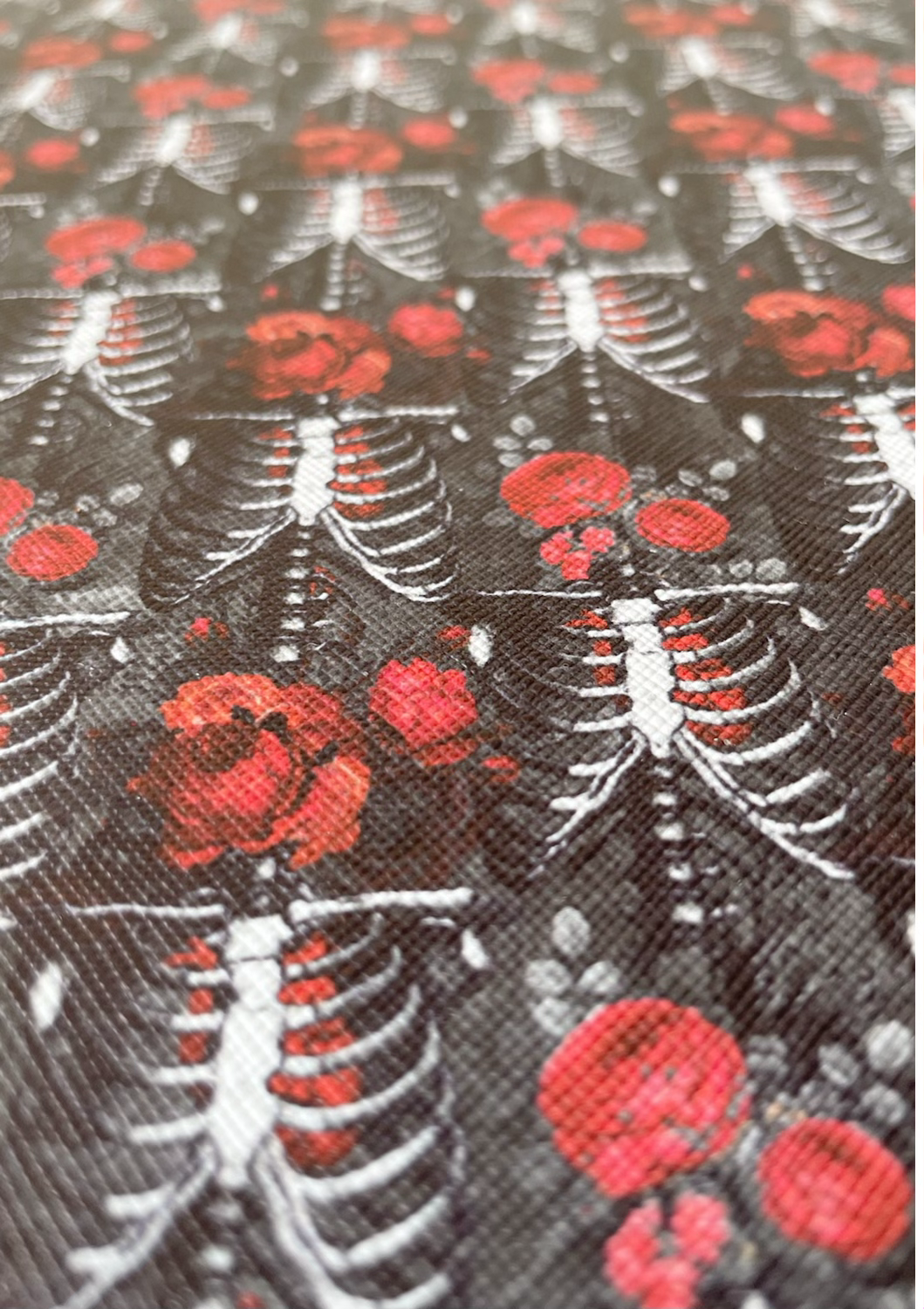 Halloween Patterned Leatherette- Skeleton