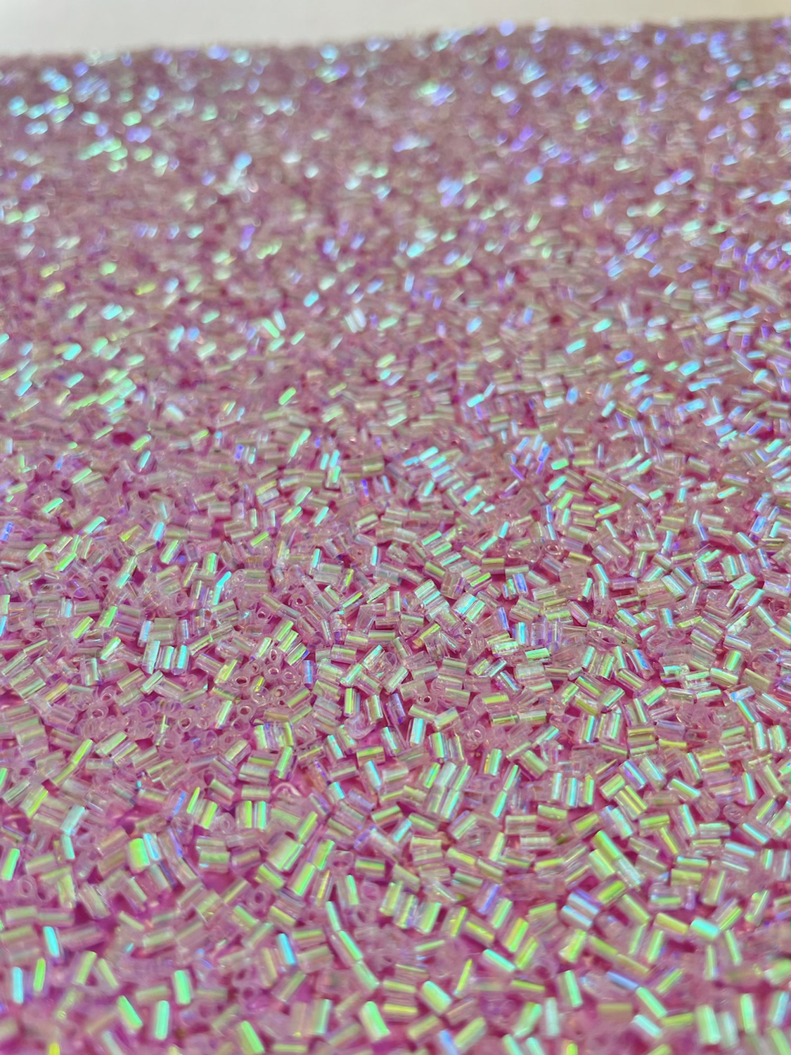 Pink Tinsel Fabric- Live Pink tinsel