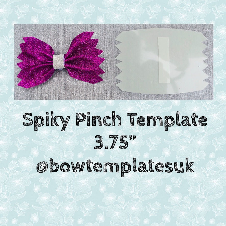 Spiky Pinch Bow Template