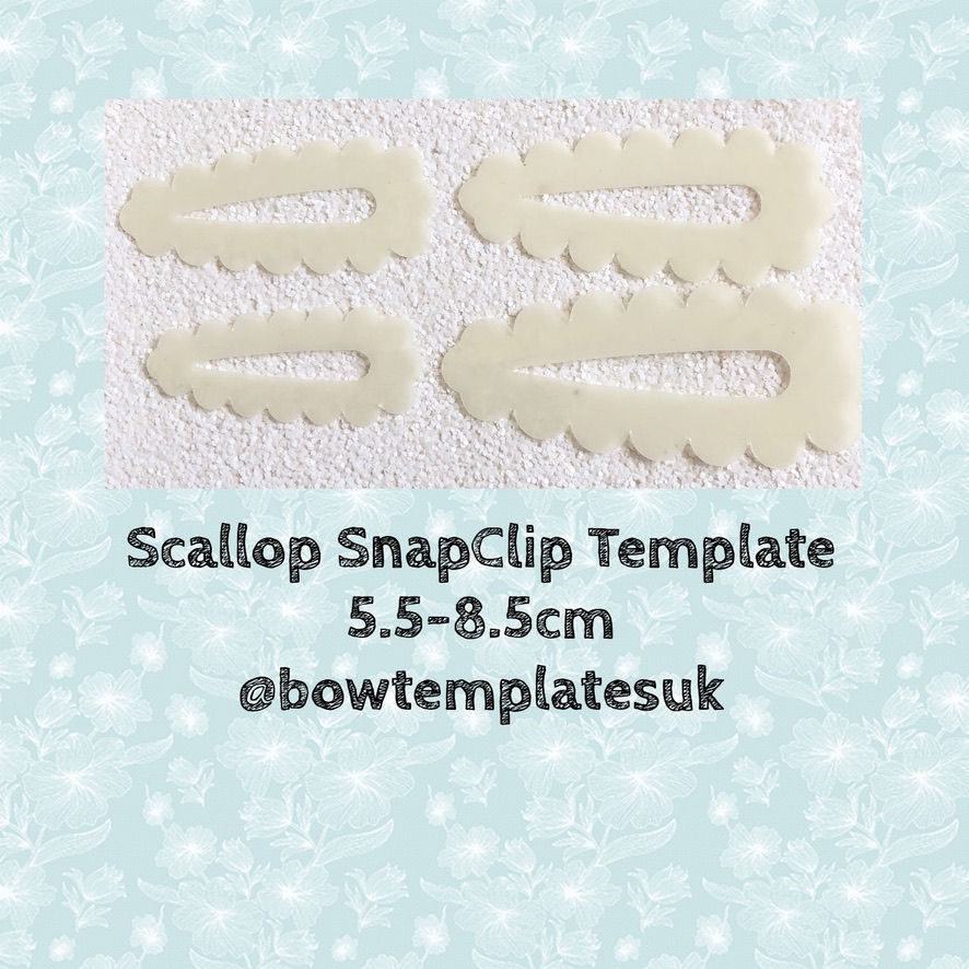 Scallop Snap clip Template Set