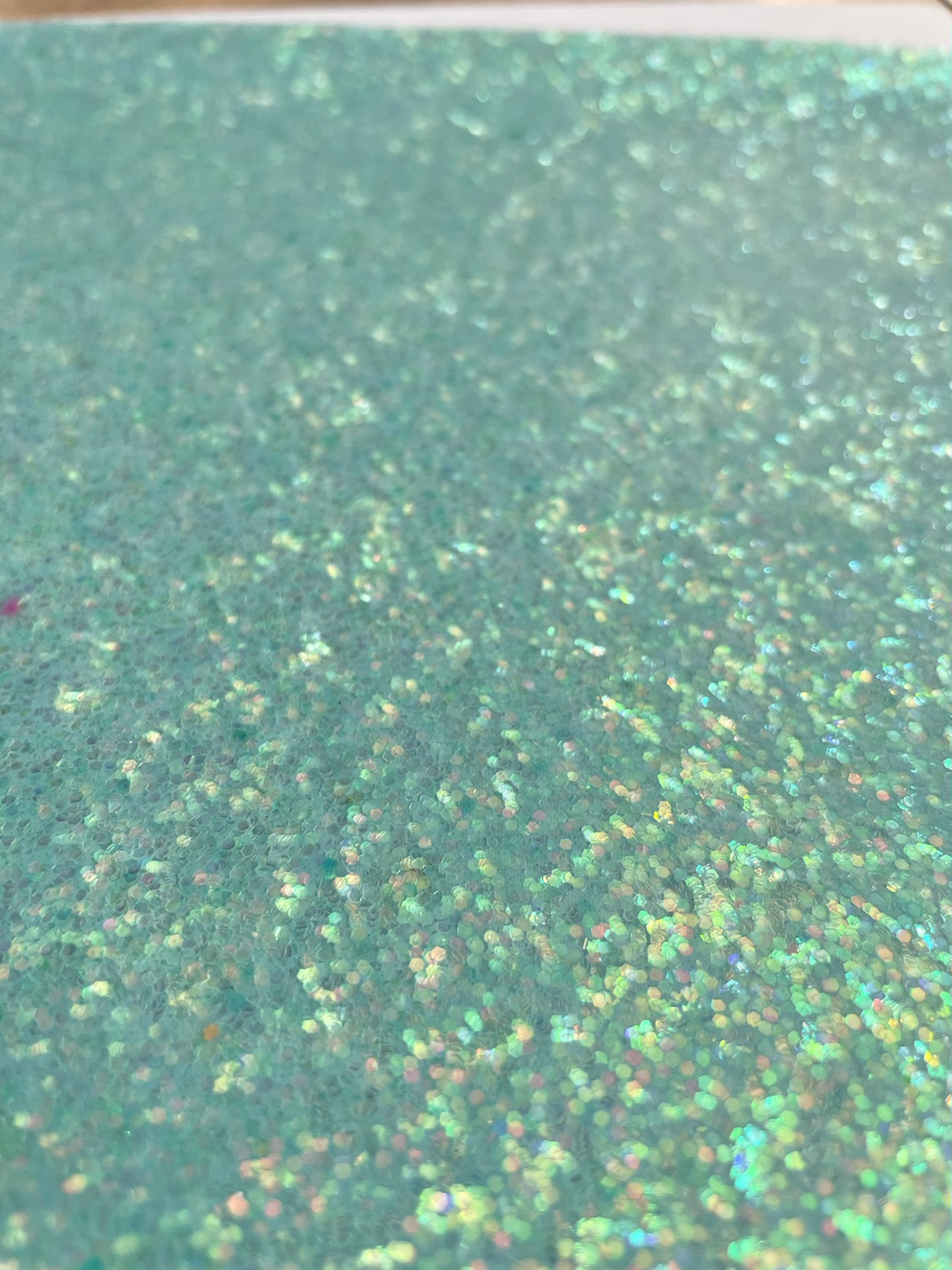 Green Glitter- Mint Smoothed Glitter