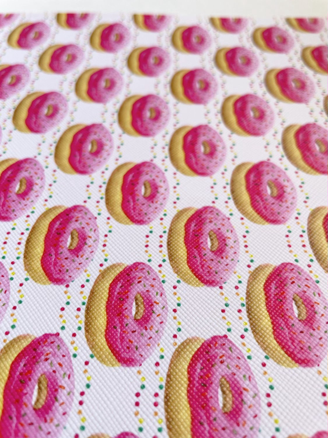Patterned Leatherette- Donut Overload