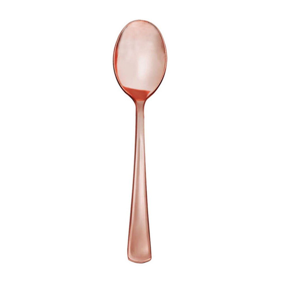 Rose Gold Disposable Spoons Set