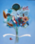 Ande Cook Painting of Fox and Nuthatch