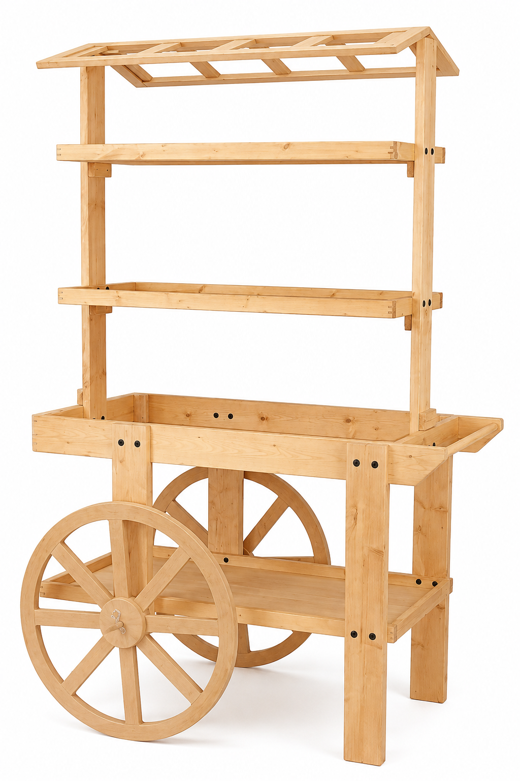 Wooden Display Cart