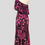 Thumbnail: 2305 Black/Pink one shoulder "Mermaid" with Capelet