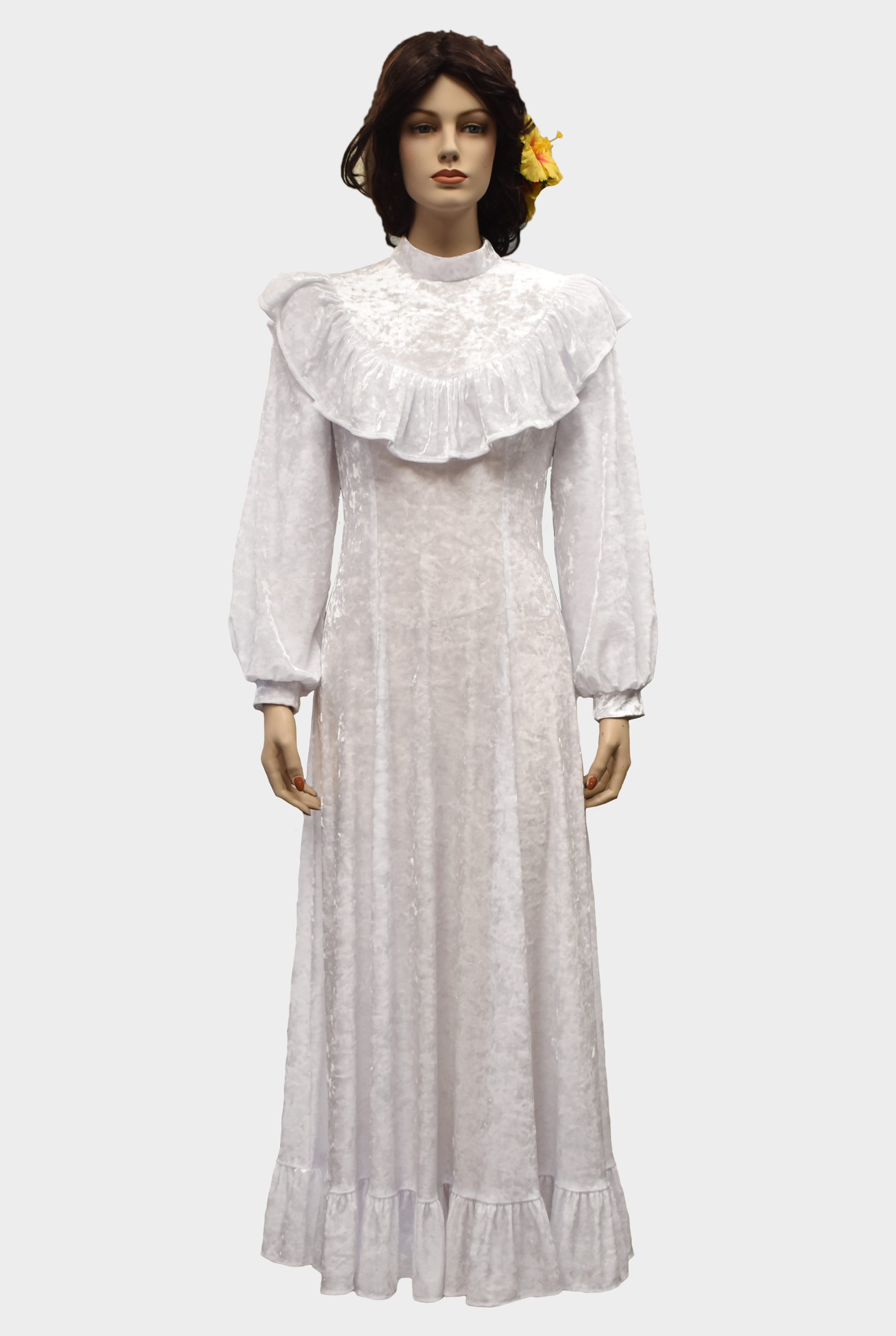 2521 White Crushed Velvet