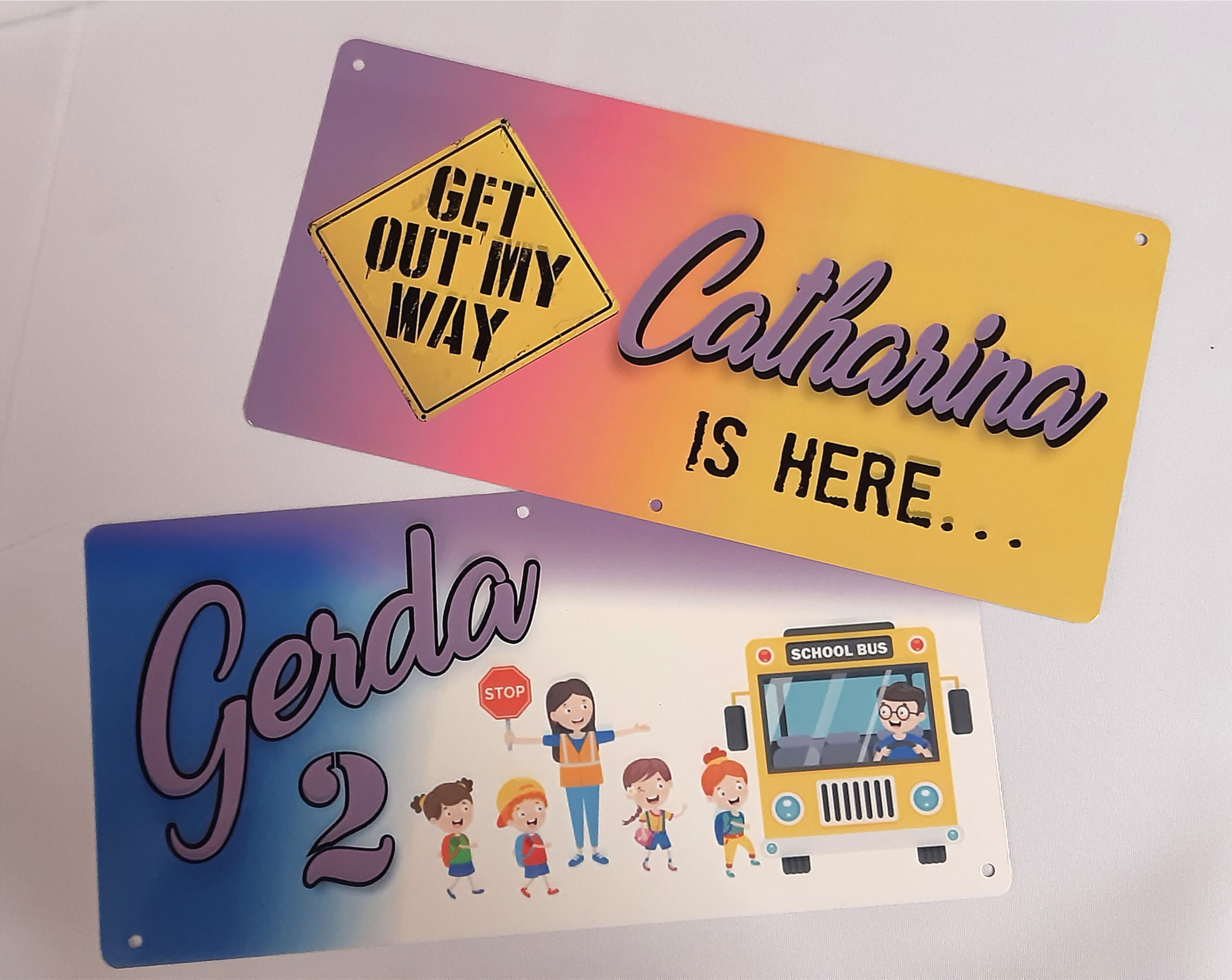 metaalplaat met eigen ontwerp