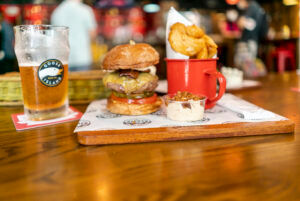 gourmet burgers at the butchers club credit the classic burger with duck fat fries mr ping cha siu papers times