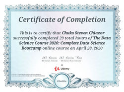 data science cert