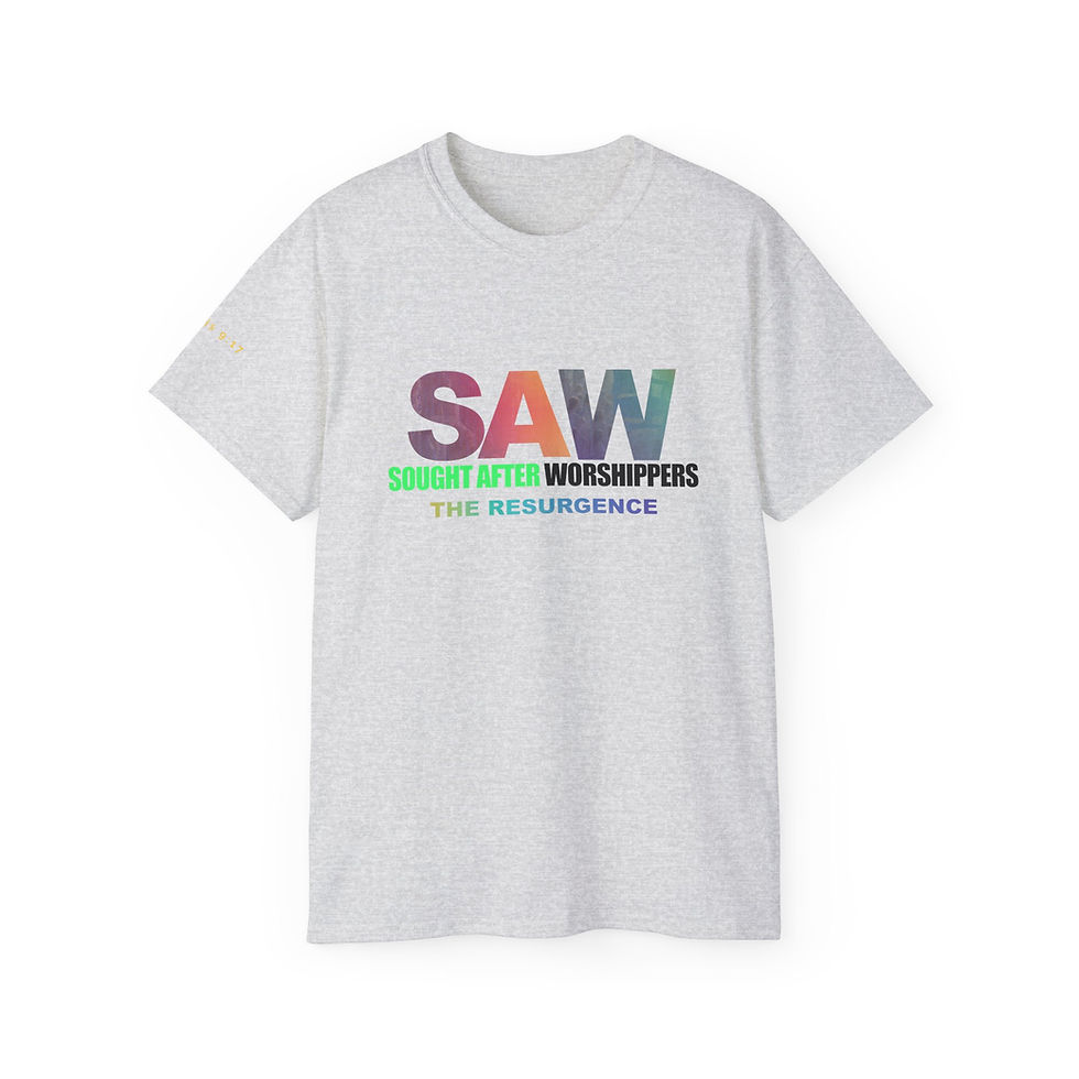 Thumbnail: SAW25:The Resurgence Premium Tee (Scripture Genesis 9:17, Rt Sleeve)