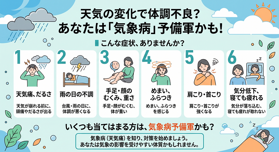 【台風13号+猛暑のダブルパンチ…その頭痛・むくみ・だるさ、「気象病」かもしれません】