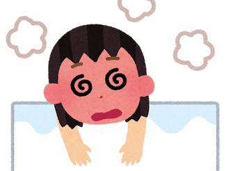 のぼせる・ふやける