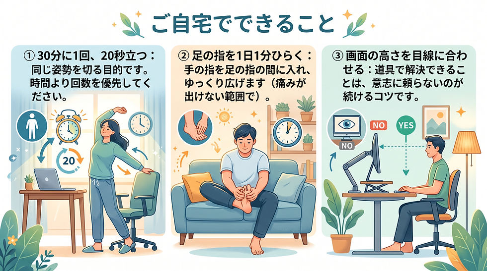 肩こりと頭痛がセットで出る方へ｜垂水区の整体院が伝える、足元から見直すという考え方