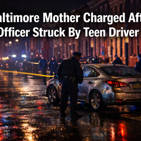 Baltimore Mother Charged After Allegedly Concealing Evidence in Assault on Police Officer