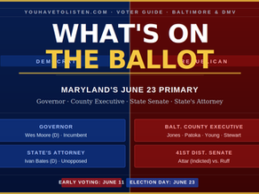 What's on the Ballot: A Voter's Guide to Maryland's June 23 Primary — From the Governor's Race to the Streets of Baltimore