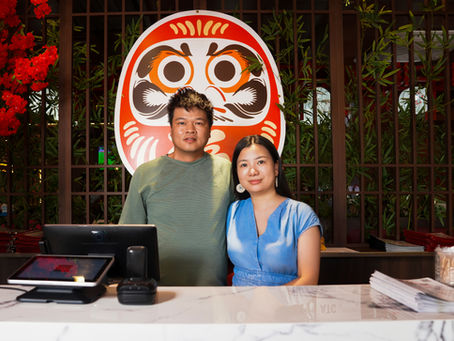 Stacy and Danny Zheng, owners of Daruma Ramen, inside their Mid City Baton Rouge restaurant. What began as a shared passion for ramen has grown into two Louisiana locations serving authentic Japanese ramen and Asian-inspired cuisine.